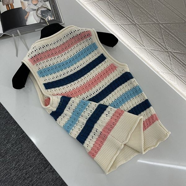 ★日本!!人気！シャネル クルーネックニットカラーブ ロックベスト パロディ sha86892
